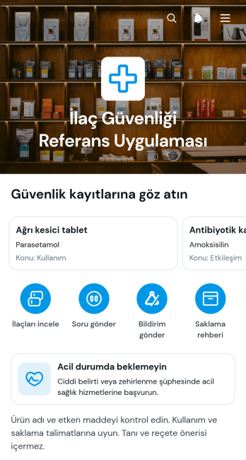 İlaç Güvenliği Referans Uygulama Șablonu