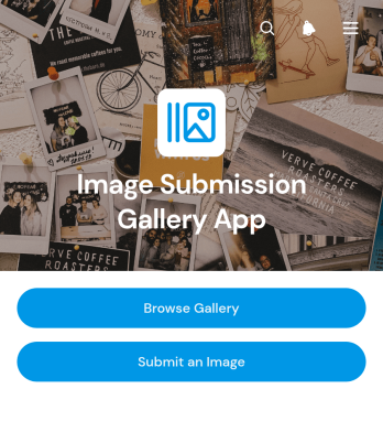Image Submission Gallery App Template
