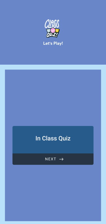 In Class Quiz App Template