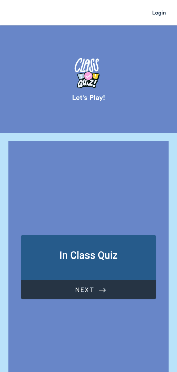 In Class Quiz App Template