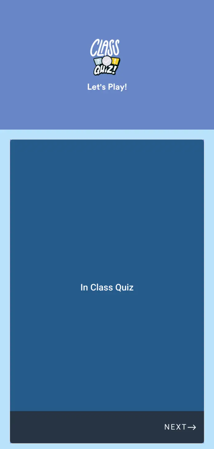 In Class Quiz App Template | Jotform