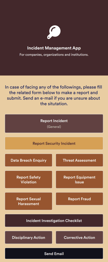Incident Management App Template