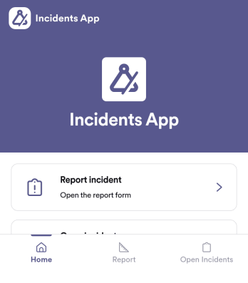 Incidents App Template
