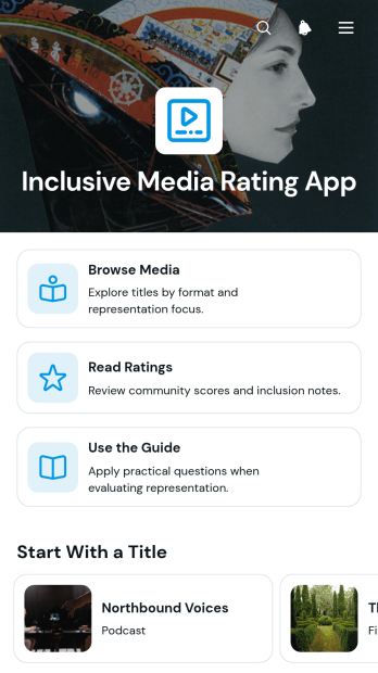 Inclusive Media Rating App Template
