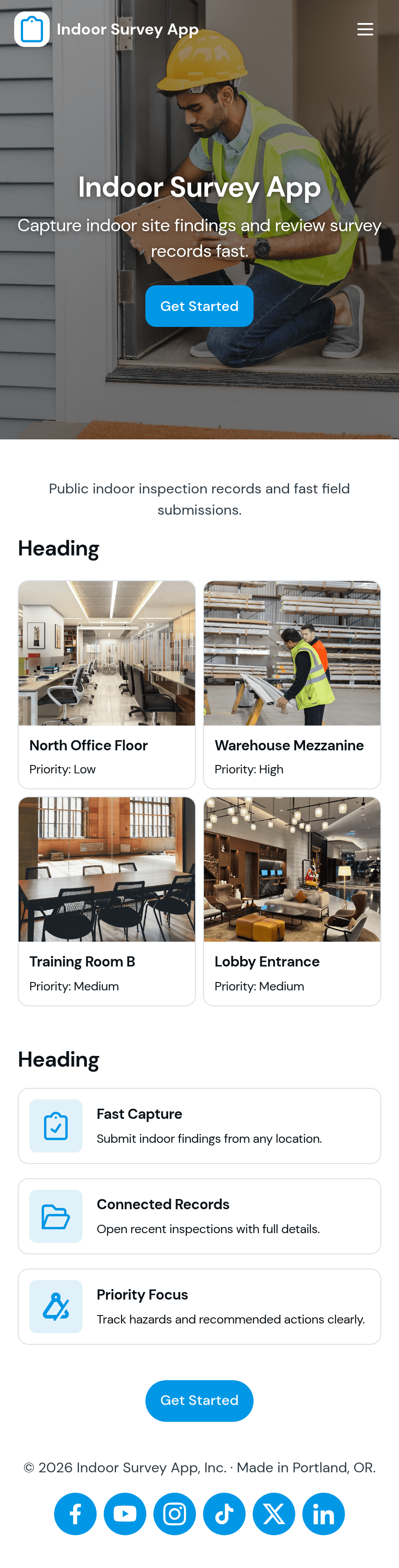 Indoor Survey App Template | Jotform