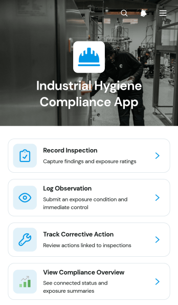 Industrial Hygiene Compliance App Template