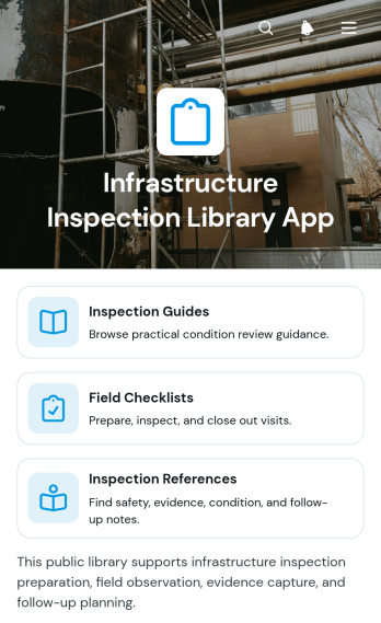 Infrastructure Inspection Library App Template