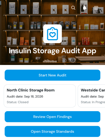Insulin Storage Audit App Template