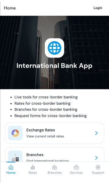 International Bank App Template