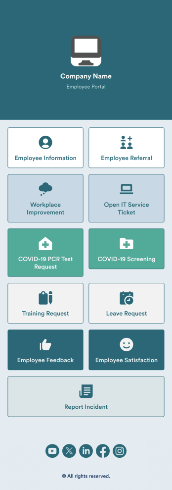 Intranet App Template