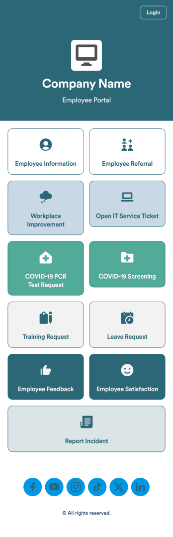 Intranet App Template