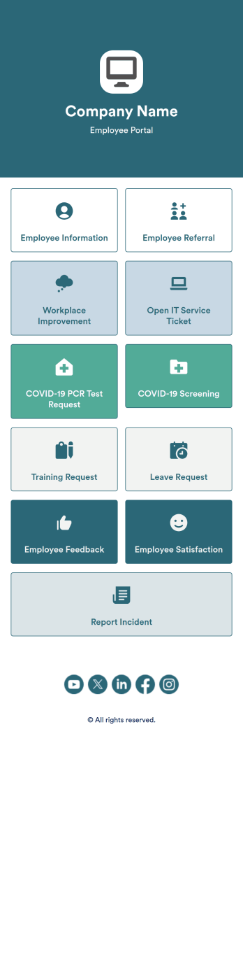 Intranet App Template