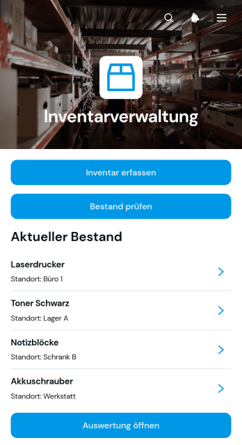 Inventarverfolgungs-App