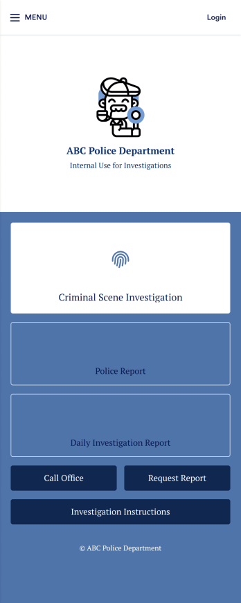 Investigation App Template