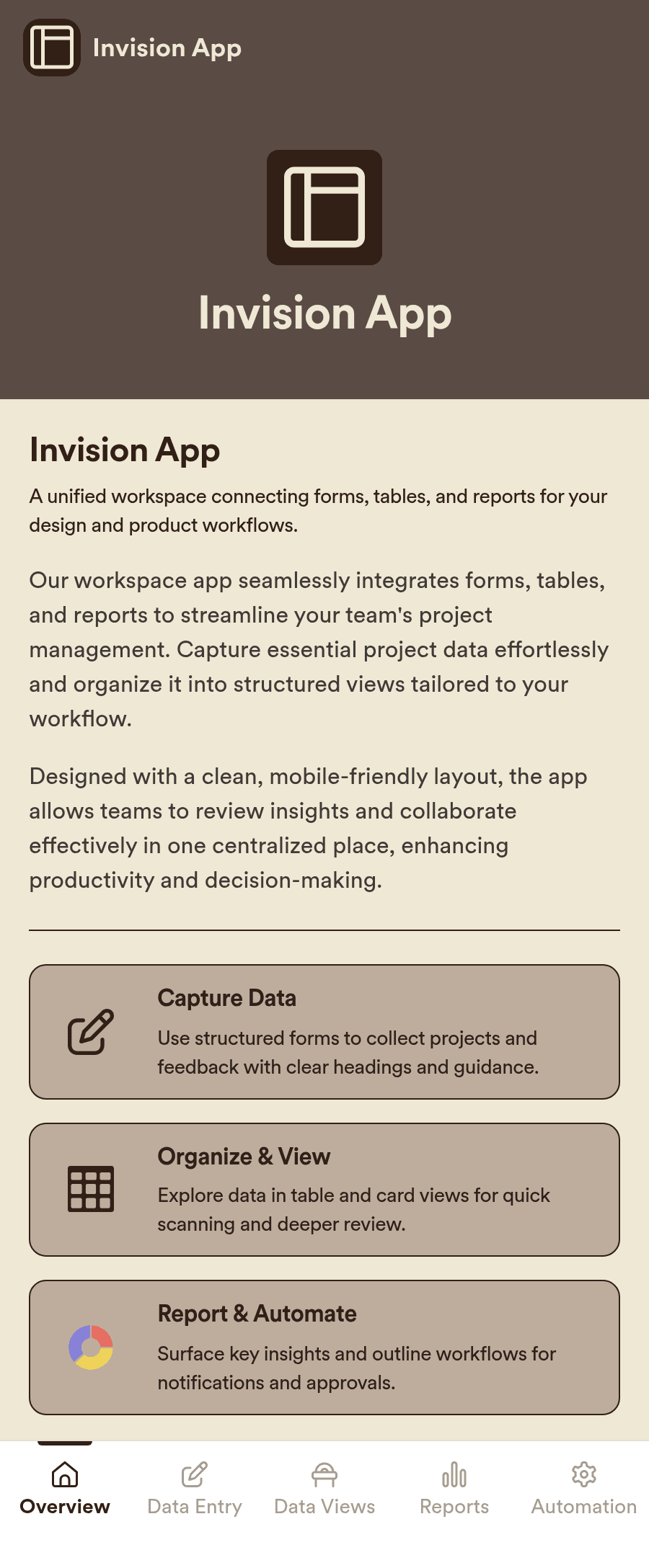 Invision App Template | Jotform