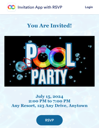 Invitation App with RSVP Template