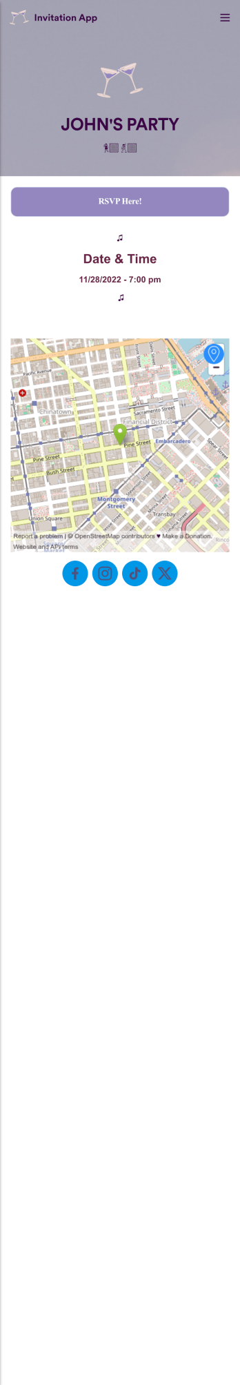 Invitation App Template