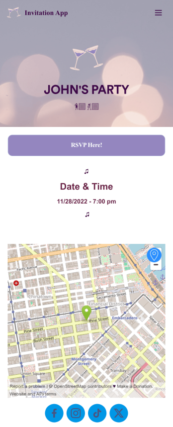 Invitation App Template