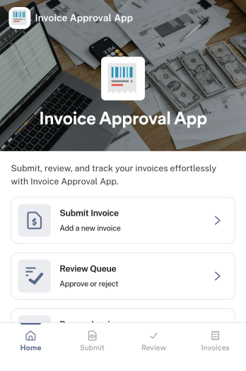 Invoice Approval App Template