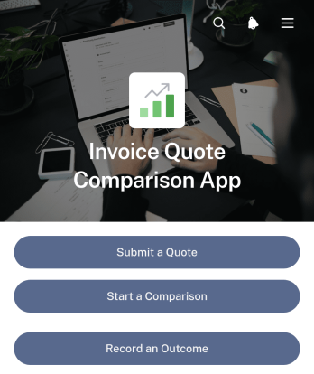 Invoice Quote Comparison App Template