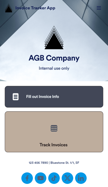 Invoice Tracker App Template