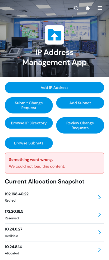IP Address Management App Template