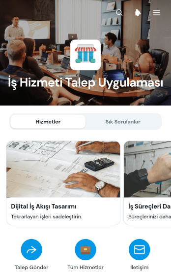 İş Hizmetleri Bilgi Talep Uygulama Șablonu