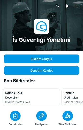 İş Sağlığı ve Güvenliği Yönetim Uygulama Șablonu