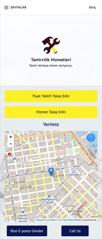 İş Teklifi Uygulama Șablonu