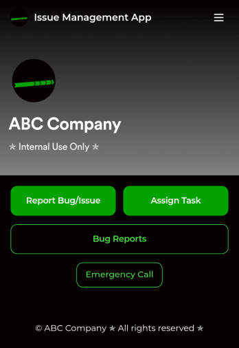 Issue Management App Template