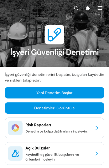 İşyeri Güvenliği Denetim Uygulama Șablonu