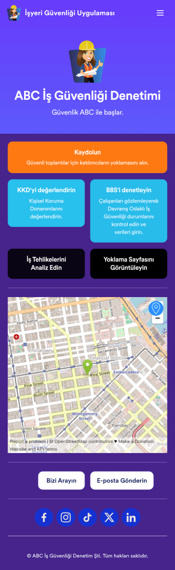 İşyeri Güvenliği Uygulama Șablonu