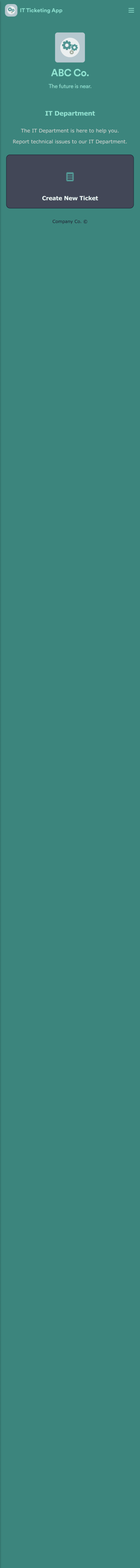 IT Ticketing App Template