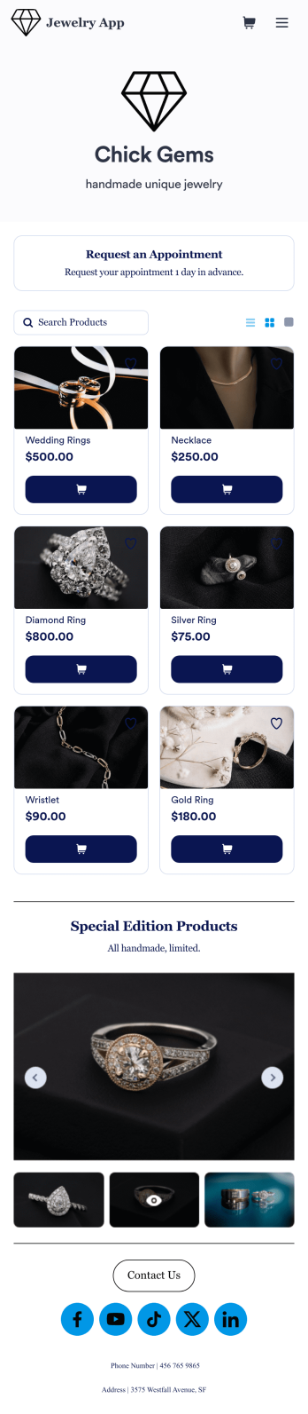 Customizable Jewelry App