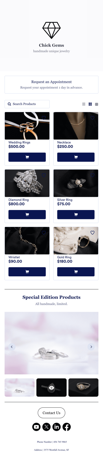 Jewelry App Template