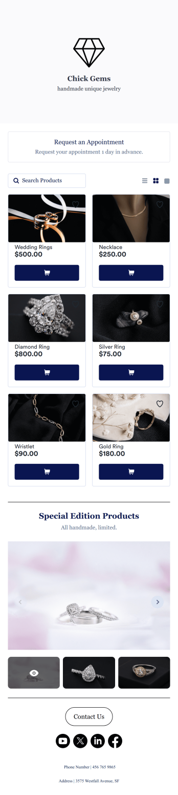 Jewelry App Template