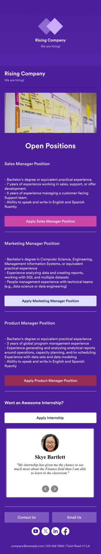 Job Application App Template