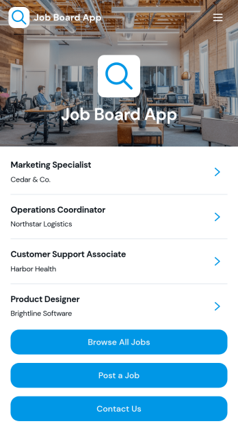 Job Board App Template