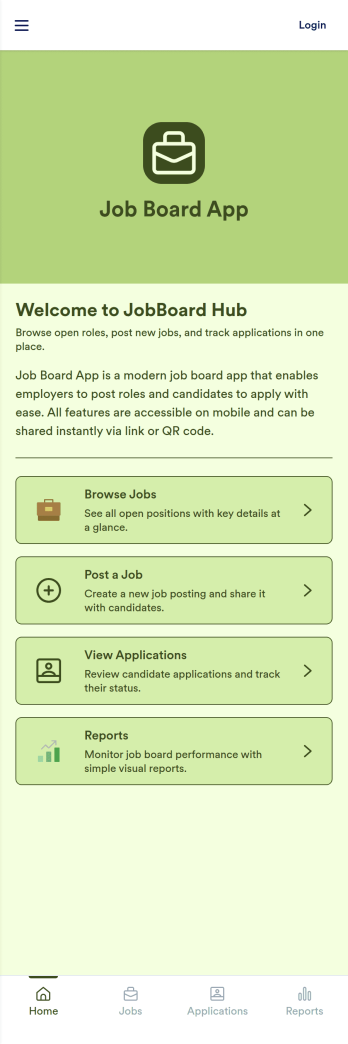 Job Board App Template