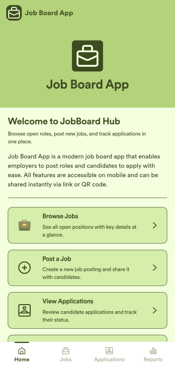 Job Board App Template