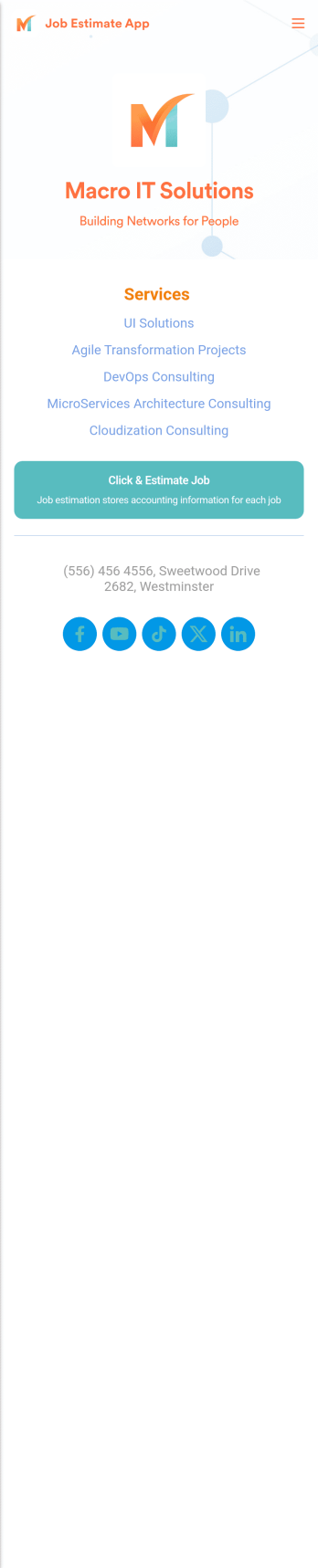 Job Estimate App Template