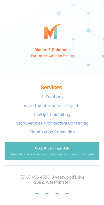 Job Estimate App Template