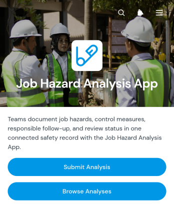 Job Hazard Analysis App Template