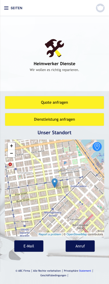 Jobanfrage App Template