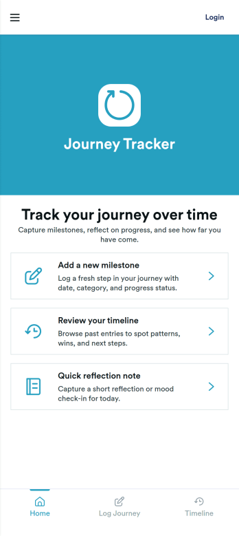 Journey Tracker App Template