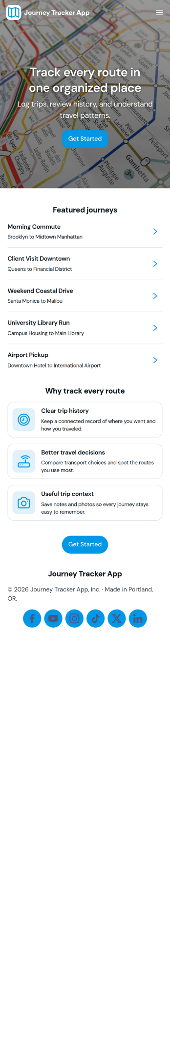 Journey Tracker App Template