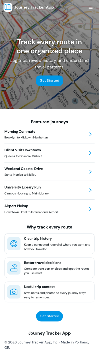 Journey Tracker App Template