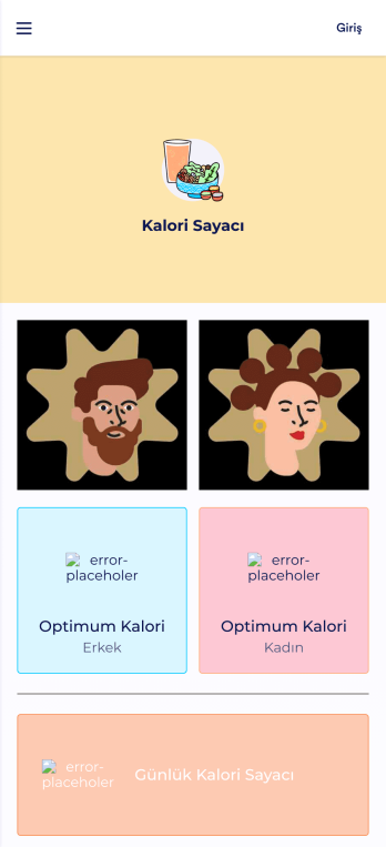 Kalori Sayacı Uygulaması Template