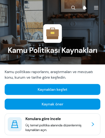 Kamu Politikası Kaynak Uygulama Șablonu