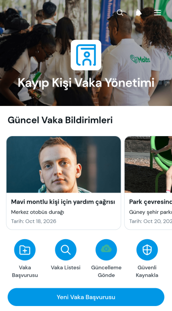 Kayıp Kişi Vaka Yönetimi Uygulama Șablonu